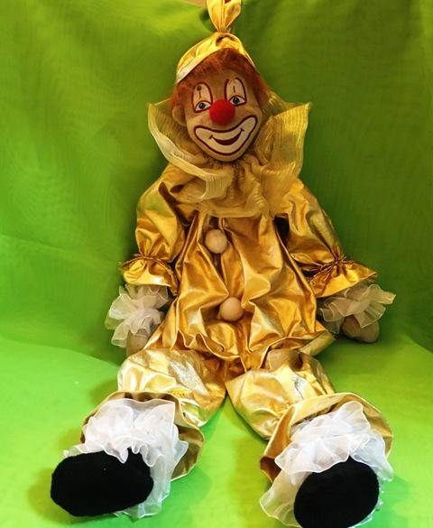 Кукла «Клоун в золотом»