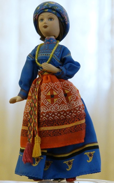Кукла  в костюме старообрядцев-поляков Томской губернии