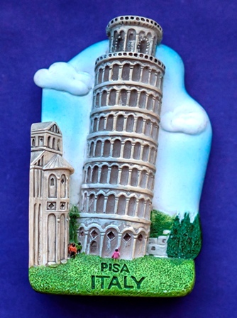 Магнит «Падающая башня» (Пизанская башня)  Италия, Пиза