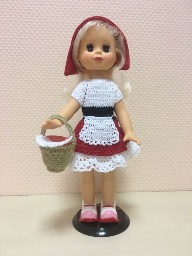 Кукла в образе девочки -  Красной Шапочки